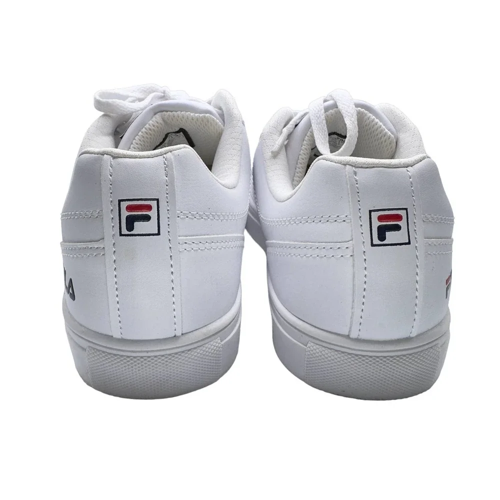Fila | Women | White Amalfi Faux Leather Casual Sneakers | Size 8
